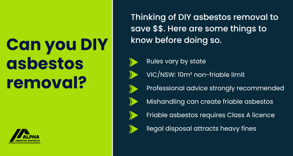 Can you DIY asbestos removal?
